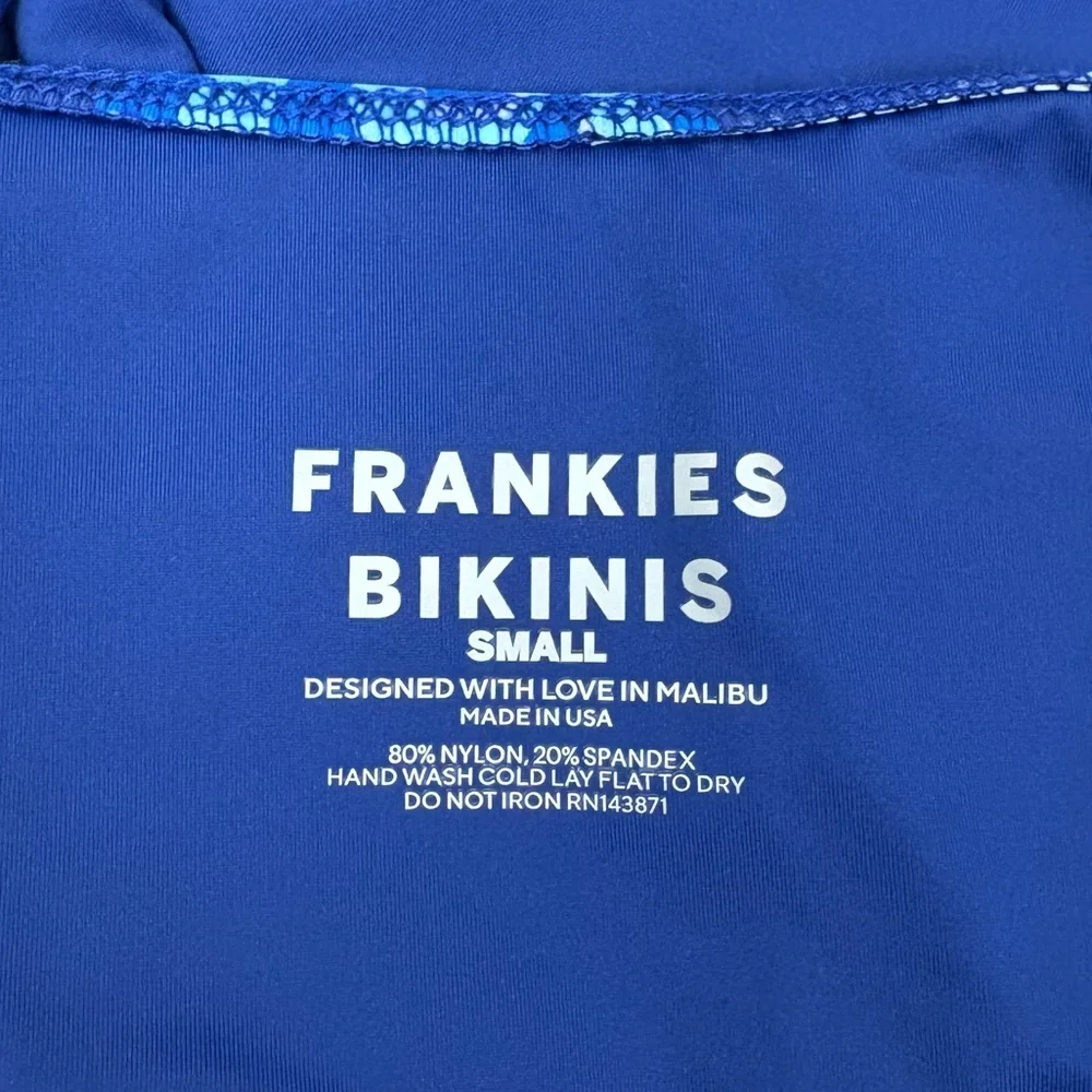 NWT Frankies Bikinis Peace Strapless Bikini Top Amulet